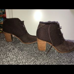 🔺🔺TOMS Brown Heeled Booties🔺🔺